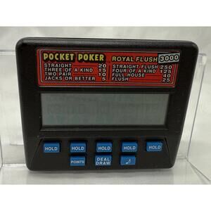 Pocket Poker Royal‎ Flush 3000 Handheld Electronic Game